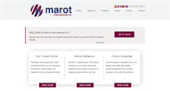 Desktop Screenshot of marotinternational.com