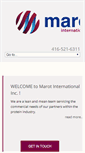 Mobile Screenshot of marotinternational.com