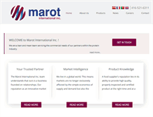 Tablet Screenshot of marotinternational.com